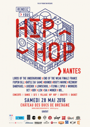 Affiche RDV Hip Hop Nantes 2016