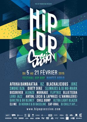 Affiche festival HIP OPsession 11 - 2015